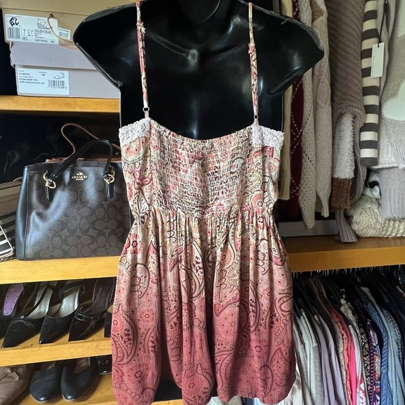 ⭐️ BOGO FREE⭐️ GIMMICKS by Buckle Vintage Boho Paisley Halter To - Picture 5 of 10